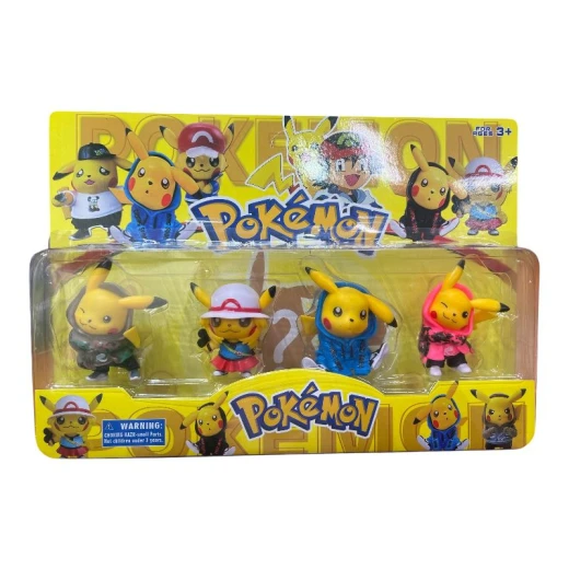 SeaLand Toys, Pokémon Pikachu Character Figure Set – 4 Different Characters SeaLand Toys, Pokémon Pikachu Character Figure Set – 4 Different Characters