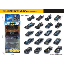SeaLand Toys, Batman Mini Cars Set for Kids – 4 Metal Toy Cars with Unique Design