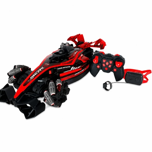 SeaLand Toys, 2-in-1 Remote Control Car with Dual Control (Remote & Watch), LED Lights, 360° Stunts, Drifting, Sound Effects, and Spray Mist - Sealand toys - Image 2