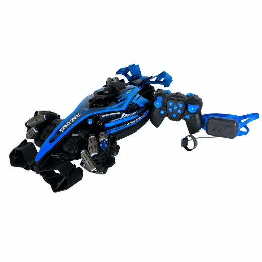 SeaLand Toys, 2-in-1 Remote Control Car with Dual Control (Remote & Watch), LED Lights, 360° Stunts, Drifting, Sound Effects, and Spray Mist SeaLand Toys, 2-in-1 Remote Control Car with Dual Control (Remote & Watch), LED Lights, 360° Stunts, Drifting, Sound Effects, and Spray Mist
