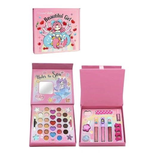 SeaLand Toys, Kids Makeup Set with Fun Cartoon Designs – 40 Pieces Double Layer Case SeaLand Toys, Kids Makeup Set with Fun Cartoon Designs – 40 Pieces Double Layer Case