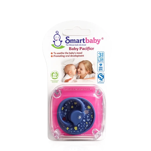 Smartbaby BPA-Free Baby Pacifier – Soft LSR Silicone Orthodontic Soother with Floral Design | Comfortable & Gentle for Babies - Smart Baby - Image 2