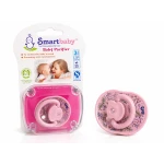 Smartbaby BPA-Free Baby Pacifier – Soft LSR Silicone Orthodontic Soother with Floral Design | Comfortable & Gentle for Babies - Smart Baby