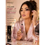 Emelie Volume Max It Waterproof Mascara Makeup Product for Volumizing Lengthening and Twenty Four Hour Long Lasting Wear - Emelie