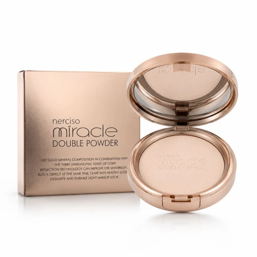 Nerciso Miracle Double Powder Lightweight Face Powder for Smooth Matte Skin Long Lasting Makeup Setting Shine Control and Natural Looking Coverage Daily Beauty and Professional Makeup Use Nerciso Miracle Double Powder Lightweight Face Powder for Smooth Matte Skin Long Lasting Makeup Setting Shine Control and Natural Looking Coverage Daily Beauty and Professional Makeup Use