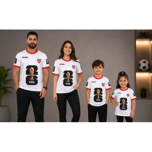 قميص الأردن التذكاري لكأس العالم فيفا ٢٠٢٦ – إصدار النشامى الرسمي | تيشيرت رياضي للجنسين - كأس العالم - Image 4