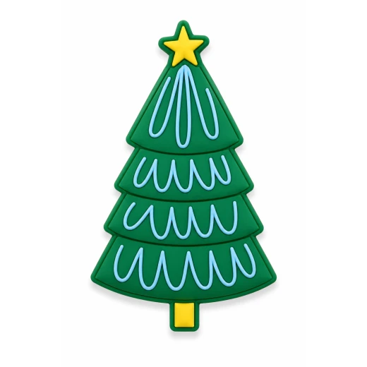 Bogebags Christmas Tree Charm Decorative Bag Accessory for Beach Bags and Tote Bags, Green Holiday Tree Design with Star Topper, Waterproof Durable Snap-On Charm for Bag Personalization, 1 Piece Bogebags Christmas Tree Charm Decorative Bag Accessory for Beach Bags and Tote Bags, Green Holiday Tree Design with Star Topper, Waterproof Durable Snap-On Charm for Bag Personalization, 1 Piece
