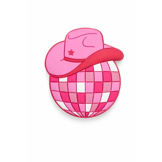 Bogebags Disco Ball Charm with Pink Hat Waterproof Decorative Bag Accessory Lightweight Flexible Charm Easy to Attach Durable Stylish Design for Beach Bags Women Girls and Kids Bogebags Disco Ball Charm with Pink Hat Waterproof Decorative Bag Accessory Lightweight Flexible Charm Easy to Attach Durable Stylish Design for Beach Bags Women Girls and Kids
