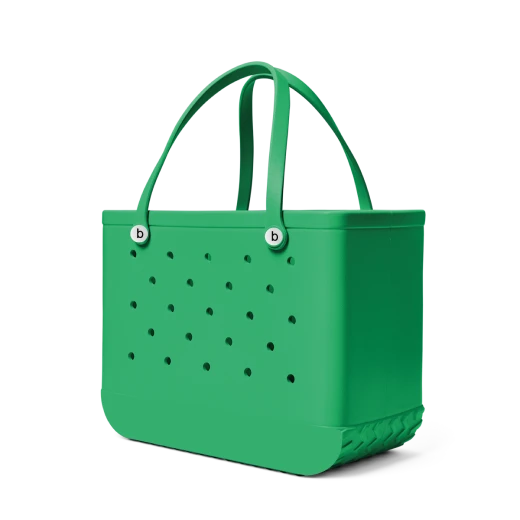 Bogebags Medium Green Beach Tote Bag Waterproof Sand Resistant Flexible Durable Carryall for Travel Shopping Pool Beach Trips Daily Use Stylish Spacious Summer Tote for Women - Bogebags - Image 4