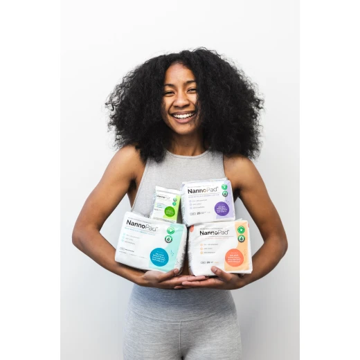 NannoPad Organic Cotton Pads with Wings - 20 Count Regular Feminine Hygiene - Nannocare - Image 3