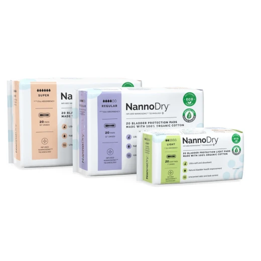 NannoDry Organic Cotton Incontinence Pads - Extra Large 16" for Adults - Bladder Leakage Protection - Nannocare - Image 6