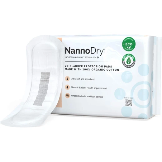 NannoDry Organic Cotton Incontinence Pads - Extra Large 16" for Adults - Bladder Leakage Protection - Nannocare - Image 7