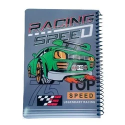 Kids spiral notebook 80 sheets with fun cartoon illustrations inside, high-quality lined pages perfect for school and creativity