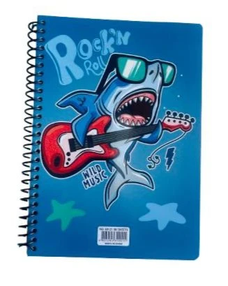 Kids spiral notebook 80 sheets with fun cartoon illustrations inside, high-quality lined pages perfect for school and creativity Kids spiral notebook 80 sheets with fun cartoon illustrations inside, high-quality lined pages perfect for school and creativity