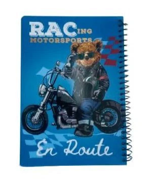 Kids spiral notebook 80 sheets with fun cartoon illustrations inside, high-quality lined pages perfect for school and creativity - Amigo - Image 3