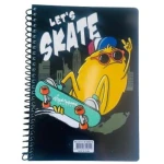 Kids spiral notebook 80 sheets with fun cartoon illustrations inside, high-quality lined pages perfect for school and creativity - Amigo