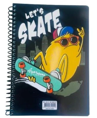 Kids spiral notebook 80 sheets with fun cartoon illustrations inside, high-quality lined pages perfect for school and creativity Kids spiral notebook 80 sheets with fun cartoon illustrations inside, high-quality lined pages perfect for school and creativity