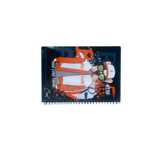 Kids spiral notebook 80 sheets with fun cartoon illustrations inside, high-quality lined pages perfect for school and creativity - Amigo - Image 3