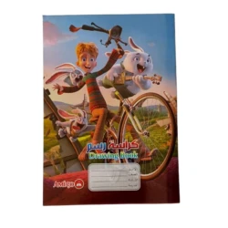 Amigo 20-sheet drawing notebook in a book-style design with a cute cartoon cover, suitable for boys and girls for drawing and creativity