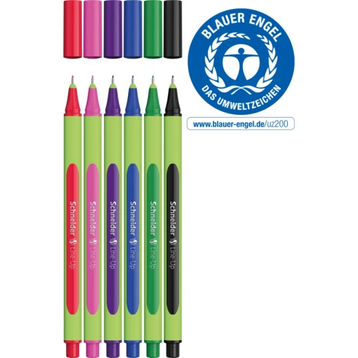 Schneider Fineliner Line up 6 pen box - Schneider - Image 2