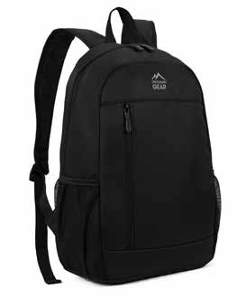 Comfortable school backpack, in black and stylish summer colors, with a double zipper, ideal for school and the club from Outdoor Gear Comfortable school backpack, in black and stylish summer colors, with a double zipper, ideal for school and the club from Outdoor Gear