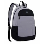 Outdoor Gear School Backpack, Grey, Lightweight & Comfortable, Stylish Summer Colors, Dual Zipper (Top & Front), Ideal for School and Gym Use" - Outdoor Gear