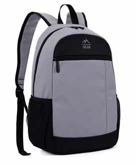 Outdoor Gear School Backpack, Grey, Lightweight & Comfortable, Stylish Summer Colors, Dual Zipper (Top & Front), Ideal for School and Gym Use" Outdoor Gear School Backpack, Grey, Lightweight & Comfortable, Stylish Summer Colors, Dual Zipper (Top & Front), Ideal for School and Gym Use"