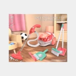 Amigo Kids’ battery-operated vacuum cleaner playset with 6 cleaning accessories - Amigo