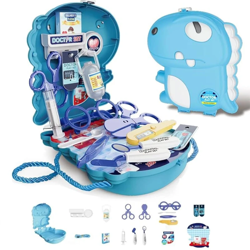 Amigo Doctor Set – Bag-Shaped Playset with 18 Fun Pieces, Safe and Educational, Boosts Motor Skills & Imagination for Kids - Amigo