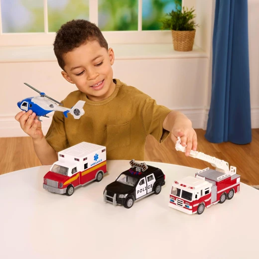 Driven , Mini Fire Truck with Lights and Sound - Driven - Image 3