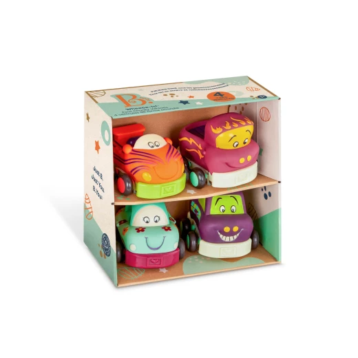 B. Toys, Wheeee ls Pull Back Toy Cars Set Of 4 Soft Motorized Vehicles With Sounds Sensory Textures Rounded Edges No Batteries Needed Toddler Toy For Kids 1 Year Plus Active Motor Skills Play B. Toys, Wheeee ls Pull Back Toy Cars Set Of 4 Soft Motorized Vehicles With Sounds Sensory Textures Rounded Edges No Batteries Needed Toddler Toy For Kids 1 Year Plus Active Motor Skills Play