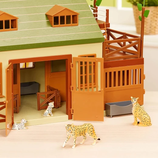 TERRA, Cheetah Family Toy Set Realistic Cheetah Figures 2 Adult Cheetahs and 2 Cubs Fast African Savanna Wildlife Playset Educational Durable Plastic Animals for Kids Age 3 and Up - Terra - Image 10