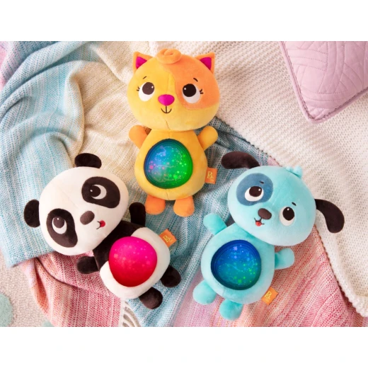 B. Toys, Musical Plush Cat Twinkle Tummies for Babies 6 Months and Up with 6 Soothing Lullabies Light-Up Belly Night Light Bedtime Comfort Toy - B. toys - Image 5