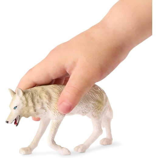 TERRA, Forest Animals Toy Set Wolf Bear Eagle Realistic Wildlife Animal Figures for Kids Educational Durable Plastic Miniature Forest Playset Age 3 and Up - Terra - Image 2