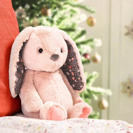 B. Toys, Happyhues Butterscotch Bunny Plush Soft Stuffed Rabbit 12 Inch Baby Toy Cuddly Animal Machine Washable Safe Newborn Gift Comfort Toy Single Item - B. toys - Image 6