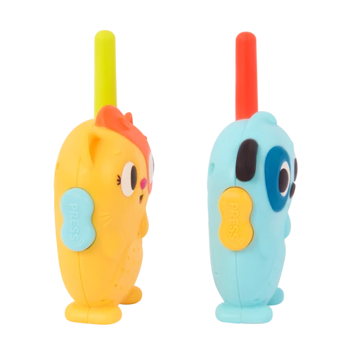 B. Toys, Lolo And Woofer Walkie Talkies Kids Communication Set With Animal Design Long Range Portable Two Way Radios Indoor Outdoor Pretend Play Toy For Kids 3 Years Plus - B. toys - Image 2