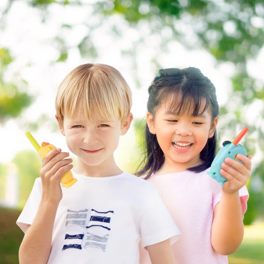 B. Toys, Lolo And Woofer Walkie Talkies Kids Communication Set With Animal Design Long Range Portable Two Way Radios Indoor Outdoor Pretend Play Toy For Kids 3 Years Plus - B. toys - Image 5