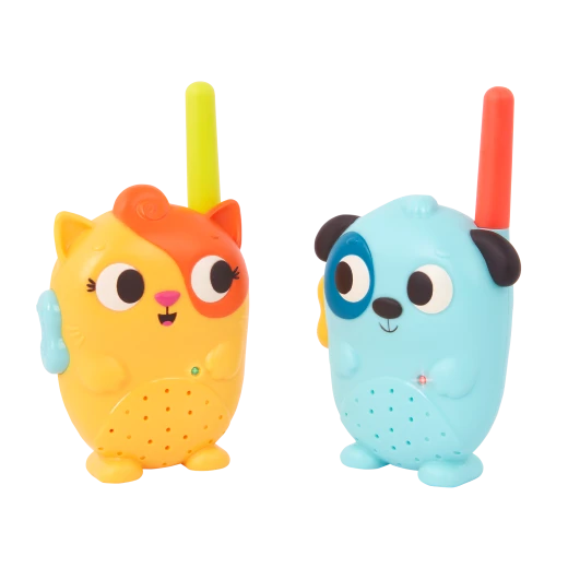 B. Toys, Lolo And Woofer Walkie Talkies Kids Communication Set With Animal Design Long Range Portable Two Way Radios Indoor Outdoor Pretend Play Toy For Kids 3 Years Plus - B. toys - Image 6