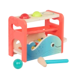 B. Toys, Pounding Bench and Xylophone Xylo-Pound Whale for Toddlers 12 Months and Up with Wooden Hammer 3 Balls Whale-Inspired Musical Toy Removable Colorful Xylophone Educational Play - B. toys
