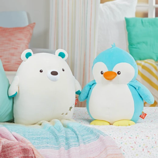 B. Toys, Huggable Squishies Poppy Penguin Soft Plush Stuffed Animal Squishy Penguin Toy Machine Washable Cuddle Companion For Babies Toddlers And Kids Newborn Plus - B. toys - Image 3