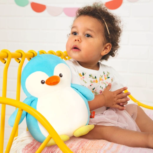 B. Toys, Huggable Squishies Poppy Penguin Soft Plush Stuffed Animal Squishy Penguin Toy Machine Washable Cuddle Companion For Babies Toddlers And Kids Newborn Plus - B. toys - Image 6