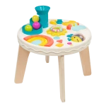 B.Toys Baby Activity Table with Lights and Sounds, Interactive Learning Play Table with 7 Educational Activities, Piano Keys, Beads, Ball Slide and Butterfly Book for Sensory and Motor Skills Development, Baby Toy 6 Months+ - B. toys