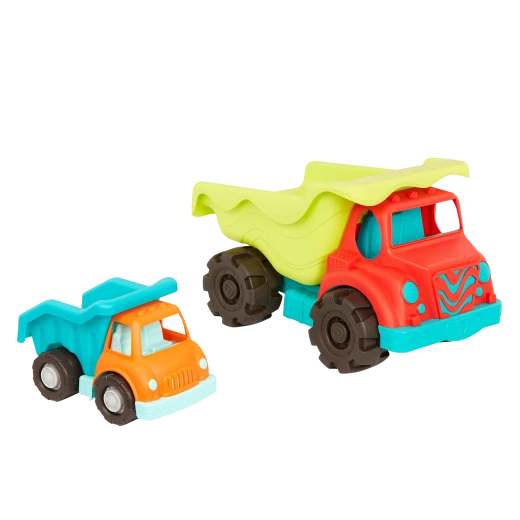 B. Toys, Toy Trucks Dump Truck Duo Large And Small Dump Trucks Tilting Containers Smooth Rolling Wheels Indoor Outdoor Construction Play Toy For Toddlers 18 Months Plus Motor Skills Development B. Toys, Toy Trucks Dump Truck Duo Large And Small Dump Trucks Tilting Containers Smooth Rolling Wheels Indoor Outdoor Construction Play Toy For Toddlers 18 Months Plus Motor Skills Development