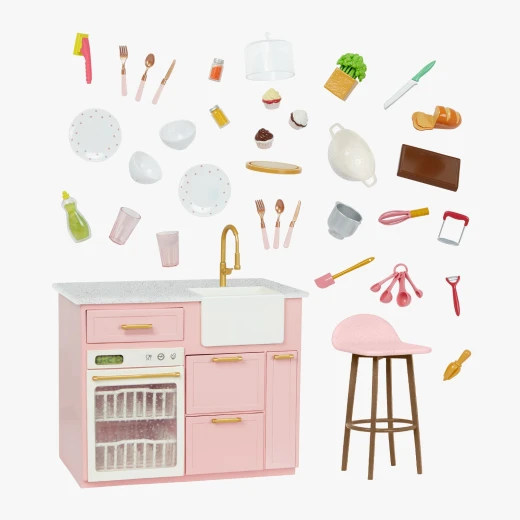 Our Generation Electronic Kitchen Island Set For 46 Cm Dolls - Our Generation - Image 4