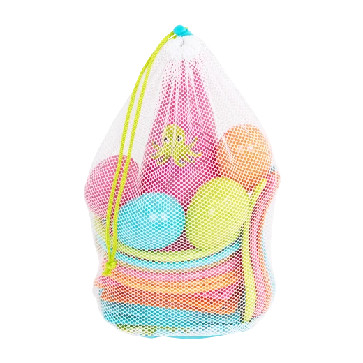 B. Toys, Ring Toss and Egg and Spoon Game Outdoor Games Galore Kids Party Yard Games Set Cones Rings Spoons Eggs Mesh Bag Active Play Toy For Kids 3 Years Plus Motor Skills Coordination Fun - B. toys - Image 3