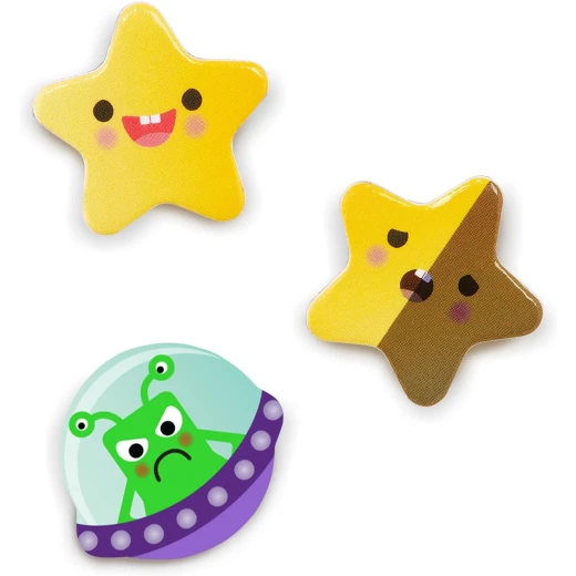 Battat I Am Responsible Magnetic Responsibility Chart Playset for Kids 3+, 92 Colorful Magnets for Personal, Communal & Social Goals, Space-Themed Educational Tool for Organization & Motivation - Battat - Image 3