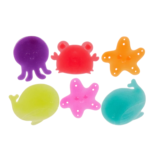 B. Toys, Wonder Waves Baby Water Mat Tummy Time Inflatable Play Mat Sea Animals Sensory Toy 6 Months Leak Proof Foldable Infant Crawling Play - B. toys - Image 2