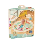 B. Toys, Wonder Waves Baby Water Mat Tummy Time Inflatable Play Mat Sea Animals Sensory Toy 6 Months Leak Proof Foldable Infant Crawling Play - B. toys
