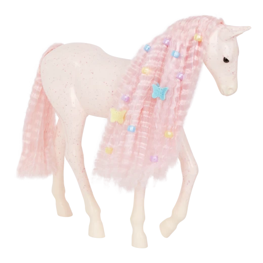 Our Generation, Elara & Lumina 18" Doll and Foal Hair Play Set for Kids Ages 3+ Gray Blue Eyes Pink Hair Styling Accessories - Our Generation - Image 3