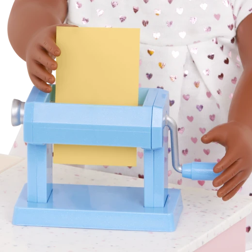 Our Generation, Pasta Party 24-pc Pasta Maker & Play Food Accessories for Kids Ages 3+ 18" Doll Kitchen Set Ravioli Mold Espresso Maker - Our Generation - Image 4